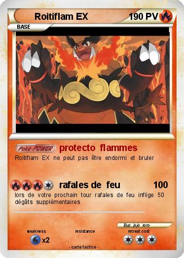 Pokemon Roitiflam EX