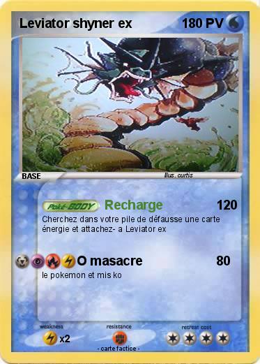 Pokemon Leviator shyner ex