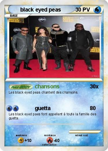 Pokemon black eyed peas