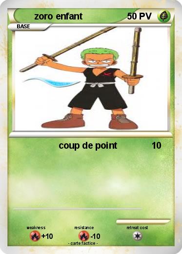 Pokemon zoro enfant