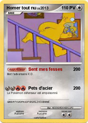 Pokemon Homer tout nu