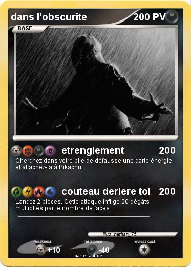 Pokemon dans l'obscurite