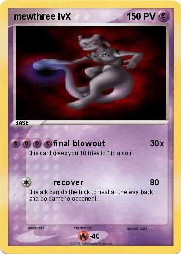 Pokemon mewthree lvX