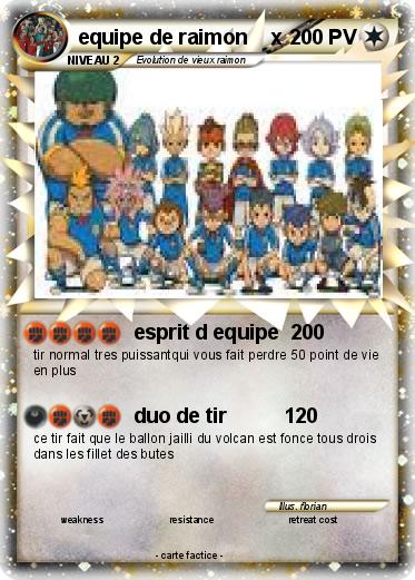 Pokemon equipe de raimon    x
