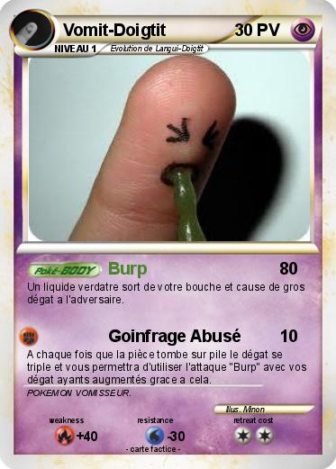 Pokemon Vomit-Doigtit