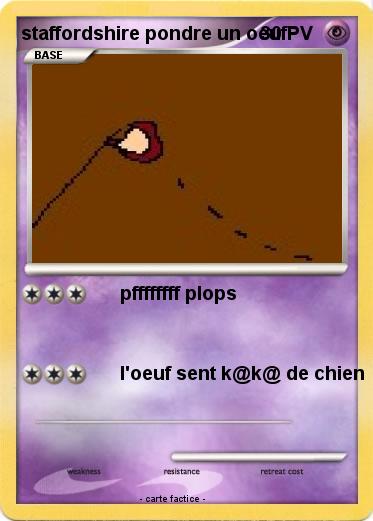 Pokemon staffordshire pondre un oeuf