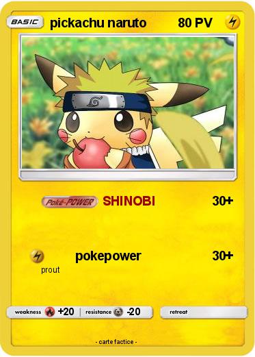 Pokemon pickachu naruto