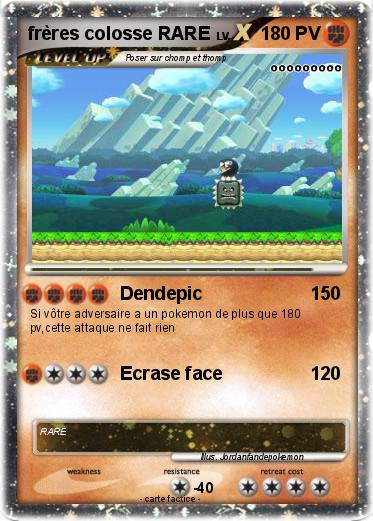 Pokemon frères colosse RARE