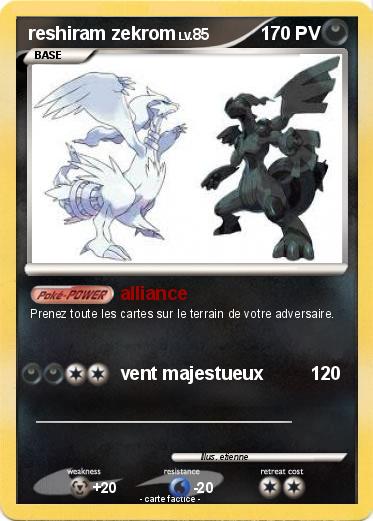 Pokemon reshiram zekrom