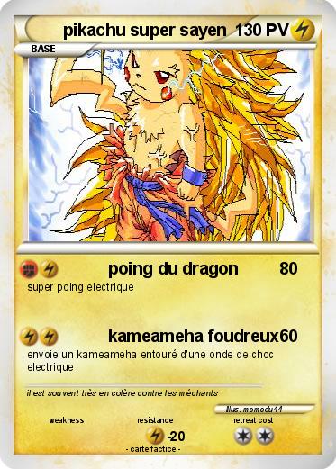 Pokemon pikachu super sayen
