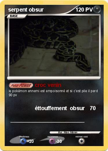 Pokemon serpent obsur