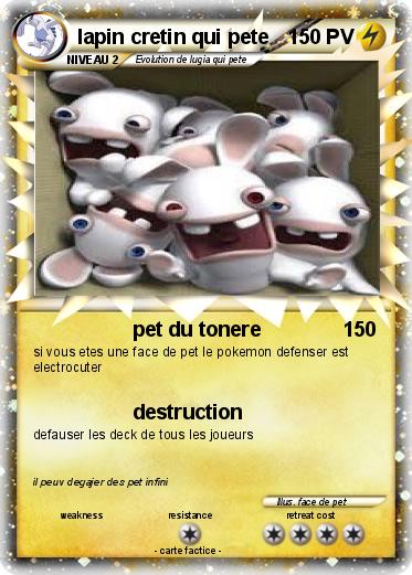 Pokemon lapin cretin qui pete