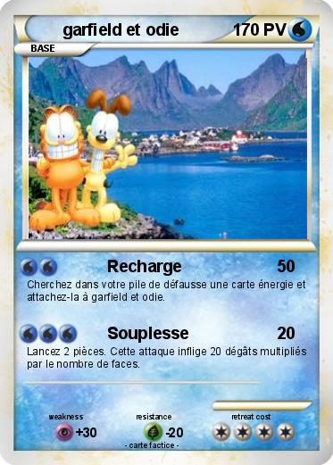 Pokemon garfield et odie