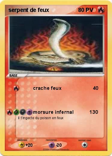 Pokemon serpent de feux