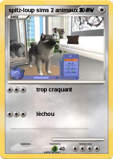 Pokemon spitz-loup sims 2 animaux & cie