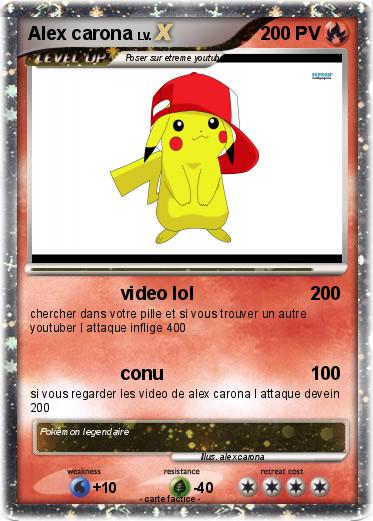 Pokemon Alex carona