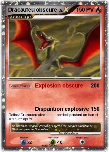 Pokemon Dracaufeu obscure