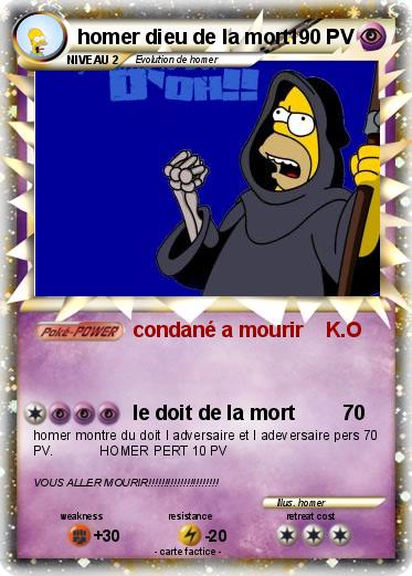 Pokemon homer dieu de la mort