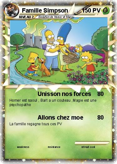 Pokemon Famille Simpson