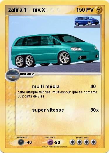 Pokemon zafira 1    niv.X