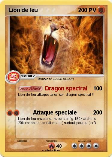 Pokemon Lion de feu