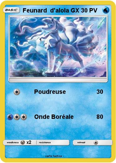 Pokemon Feunard  d'alola GX
