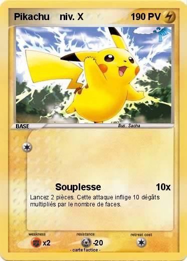 Pokemon Pikachu    niv. X