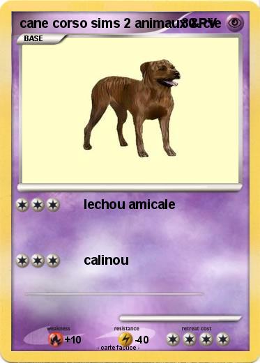 Pokemon cane corso sims 2 animaux & cie