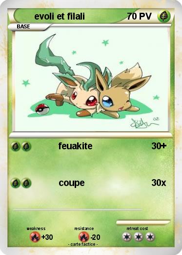 Pokemon evoli et filali