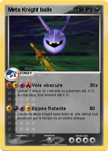 Pokemon Meta Knight balle