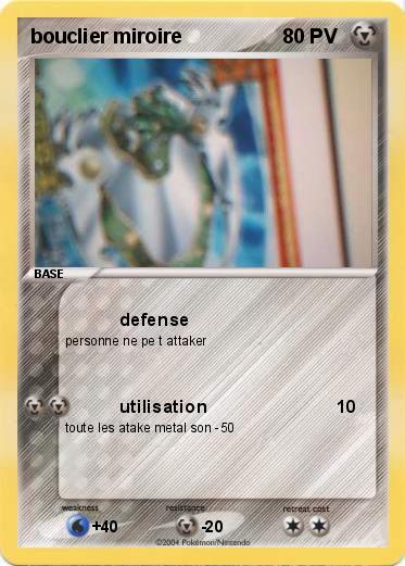 Pokemon bouclier miroire