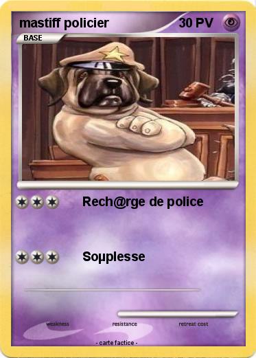 Pokemon mastiff policier