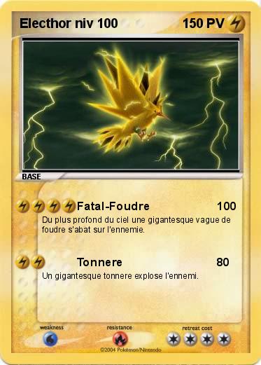 Pokemon Electhor niv 100