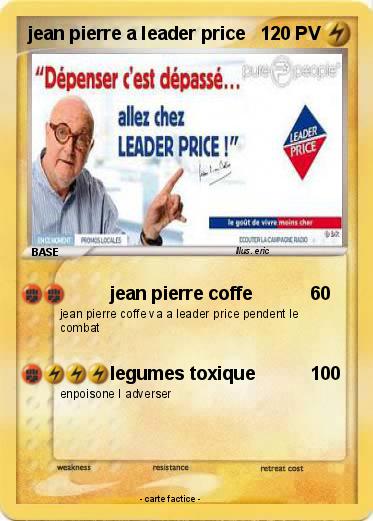 Pokemon jean pierre a leader price