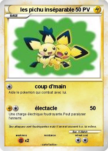 Pokemon les pichu inséparable