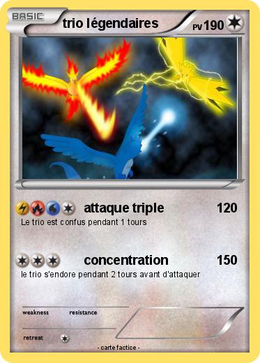 Pokemon trio légendaires