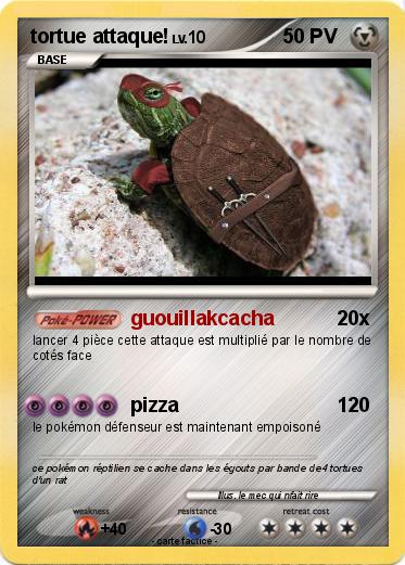 Pokemon tortue attaque!