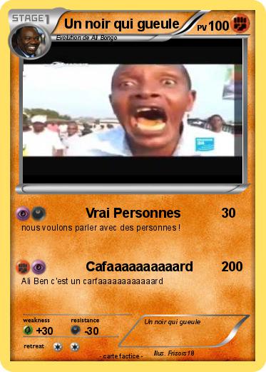 Pokemon Un noir qui gueule