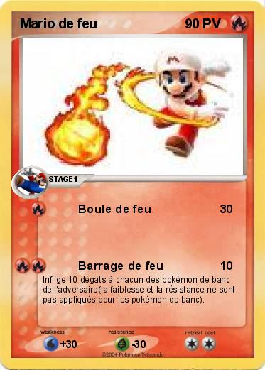 Pokemon Mario de feu