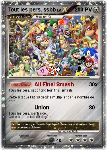 Pokemon Tout les pers. ssbb