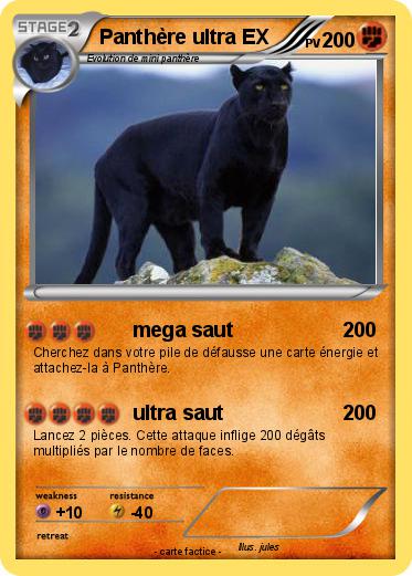 Pokemon Panthère ultra EX
