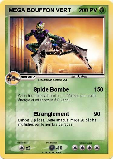 Pokemon MEGA BOUFFON VERT