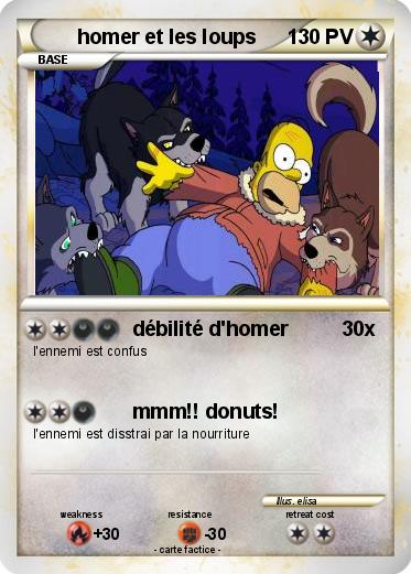 Pokemon homer et les loups