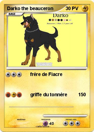 Pokemon Darko the beauceron