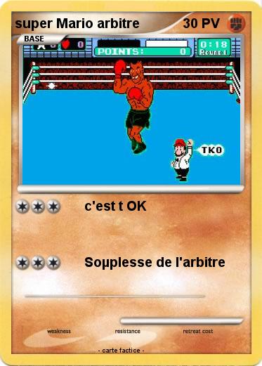 Pokemon super Mario arbitre