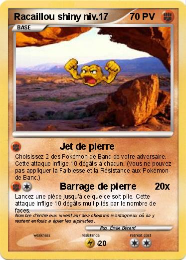 Pokemon Racaillou shiny niv.17