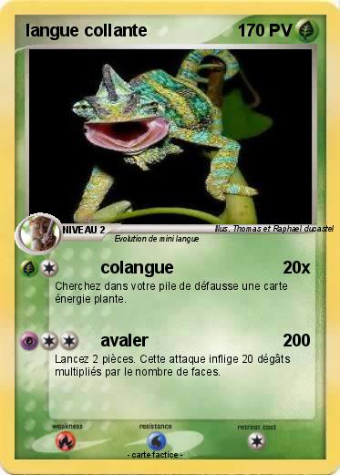 Pokemon langue collante