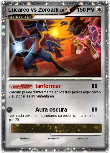 Pokemon Lucareo vs Zoroark