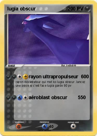 Pokemon lugia obscur