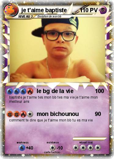 Pokemon je t'aime baptiste
